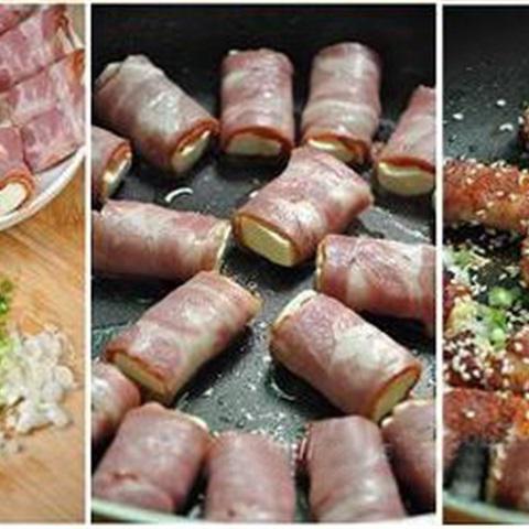 Cách làm thịt xông khói cuốn đậu hũ
