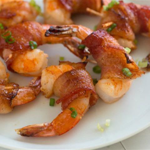 Cách làm thịt xông khói cuộn tôm