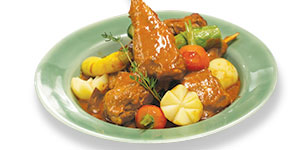 Thỏ nấu rượu vang đỏ