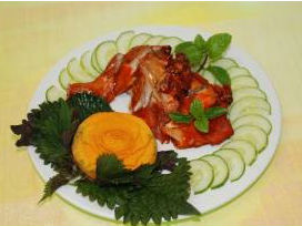 Thỏ quay giòn bì