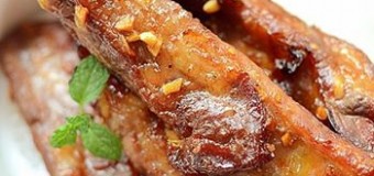 Thơm lừng món sườn heo nướng tỏi làm tại nhà