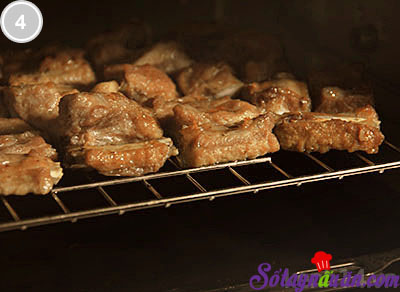 Thơm lừng sườn nướng sốt cà phê