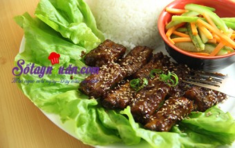 Thơm lừng sườn nướng sốt cà phê