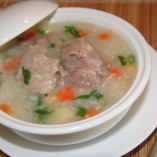 Thơm mùi hành, ngọt vị xương với cách nấu cháo sườn ngon