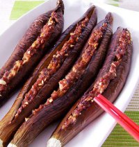 Thơm ngọt: Cà tím nhồi thịt nướng