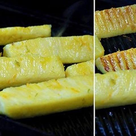 Cách làm thơm nướng xiên que