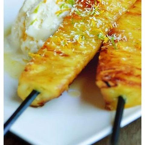 Cách làm thơm nướng xiên que