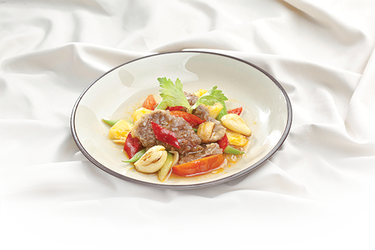 Tim bò xốc rau quả