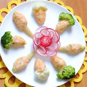 Cách làm tôm bọc rau của hấp