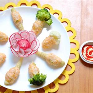 Cách làm tôm bọc rau của hấp