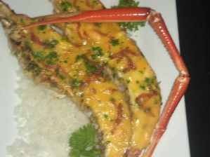 Tôm càng nướng sốt hollandaise