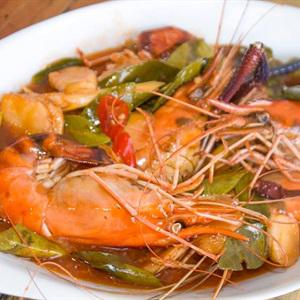 Cách làm tôm càng xanh sốt Thái