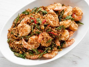 Tôm chiên bột ngũ cốc