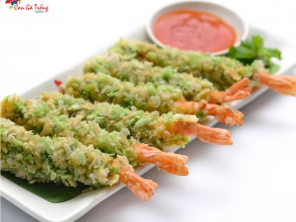 Tôm chiên cốm