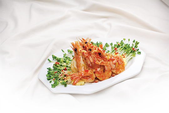 Tôm chiên mắm gừng