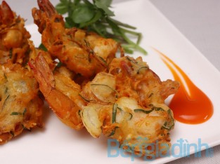 Tôm chiên phô-mai