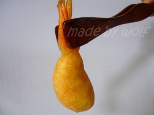 Tôm chiên phồng sốt mayonnaise chua