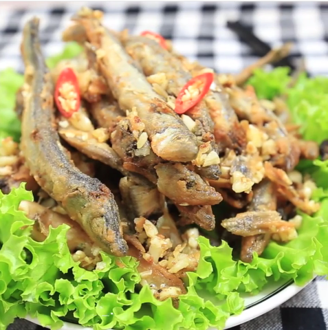 Tôm chiên quả đào ào ào đưa cơm