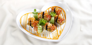 Tôm chiên rong biển