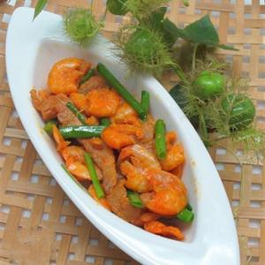 Cách làm tôm chiên thịt