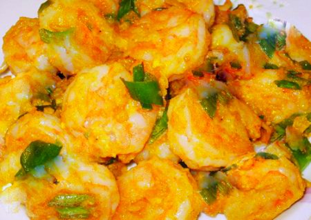 Tôm chiên trứng muối