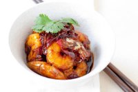 Tôm chiên xì dầu mặn ngọt