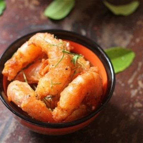 Cách làm tôm chiên xóc muối