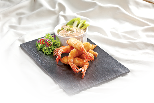 Tôm chiên xốt kiwi