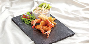 Tôm chiên xốt kiwi