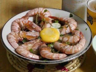 Tôm hấp dầu hào