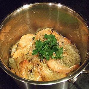 Cách làm tôm hấp miến