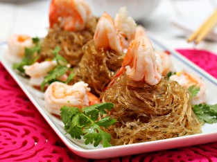 Tôm hấp miến