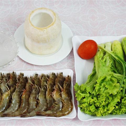 Cách làm tôm hấp nước dừa