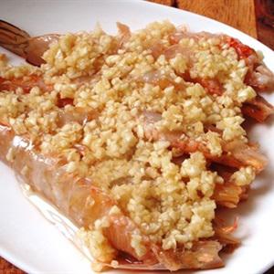 Cách làm tôm hấp tỏi băm