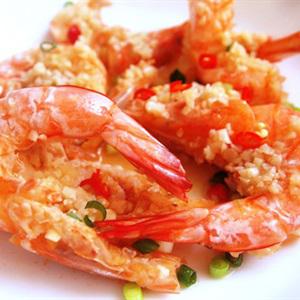 Cách làm tôm hấp tỏi băm