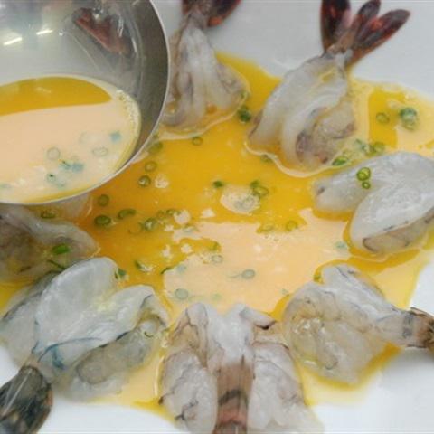 Cách làm tôm hấp trứng