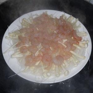 Cách làm tôm nấm trộn miến hấp nước tương