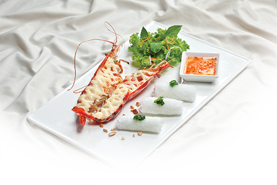 Tôm nướng bánh hỏi