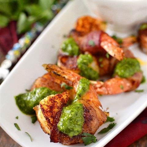 Cách làm tôm nướng cuộn thịt xông khói