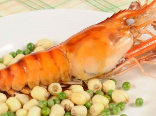 Tôm nướng hạt sen