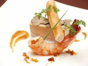 Tôm nướng pa-tê gan ngỗng