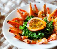 Tôm nướng sốt chanh dây