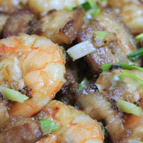 Cách làm tôm rang thịt ba chỉ