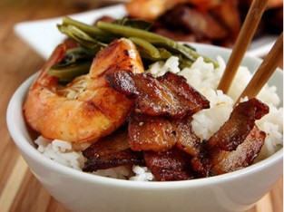 Tôm rang thịt rọi