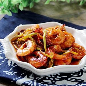 Cách làm tôm rim gừng