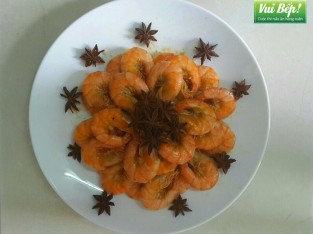 Tôm rim nước dừa