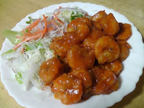 Tôm sốt cà chua và mayonezu