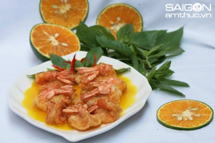 Tôm sốt cam