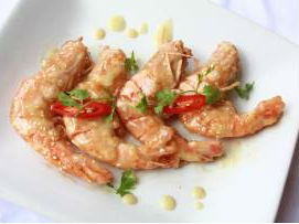 Tôm sốt mù tạt