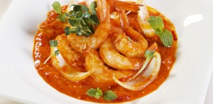 Tôm sú xốt gấc